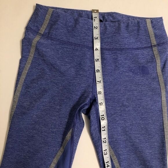 The north face DYNAMIX LEGGINGS cropped Capri yoga pants Lavender blue  XS - Picture 8 of 15